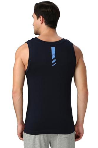 Image of Van Heusen Men's Cotton Regular Fit Sport Graphic Print Vest - Super Soft, Sleeveless,