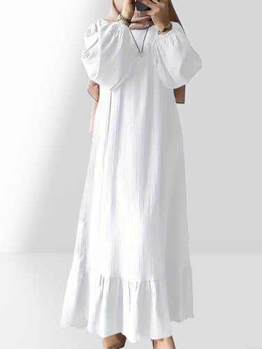 Robe maxi musulmane confortable à poches pour rester libre - 6