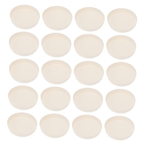 SOLUSTRE 100pcs Disposable Paper Cup Covers Lids for Drinks for Hot Cold Beverages Simple to Use for Hotels Bars and Restaurants