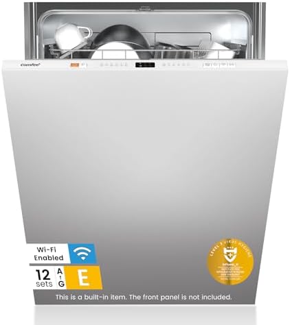 COMFEE' Fully Integrated Dishwasher, 12 Place Settings, 60cm
