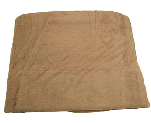 pratino - Coltrone - Manta pesada para cama de matrimonio de lana pura, 6 kg, 220 x 240 cm, color beige, doble