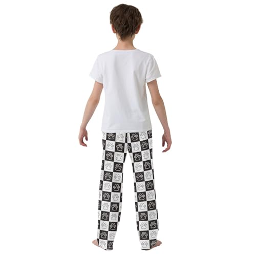 Dog Paw Cat Footprint Boys Pants for Kids Jogger Pants with Pockets S-XL3