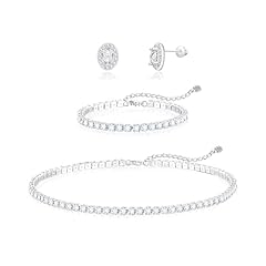 3 Pcs - Necklace/Bracelet/ Elliptic Earrings