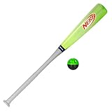 NERF Vortex Plastic Baseball Bat + Ball Set - Kids Plastic Bat + NERF Ultra Curve Baseball Set - 30' Inch Lightweight Construction - for Kids Ages 6+