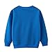 UNIYOUTH Sweatshirt Pullover Tops Long Sleeves Cotton Shirt for Little Girls Boys Toddlers Baby Kids, Solid-Blue, 2T