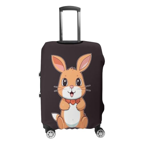 Carry on Luggage Cover Cute Cartoon Rabbit Suitcase Covers for Luggages Tsa Approved Travel Luggage Sleeve Protector Elastic Suitcase Protector Anti-Scratch Washable Fits 19-30 Inch Case -XL4