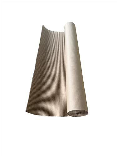 Image of 36 feet x 36 inch Single-face Corrugated B Flute Cardboard Roll.