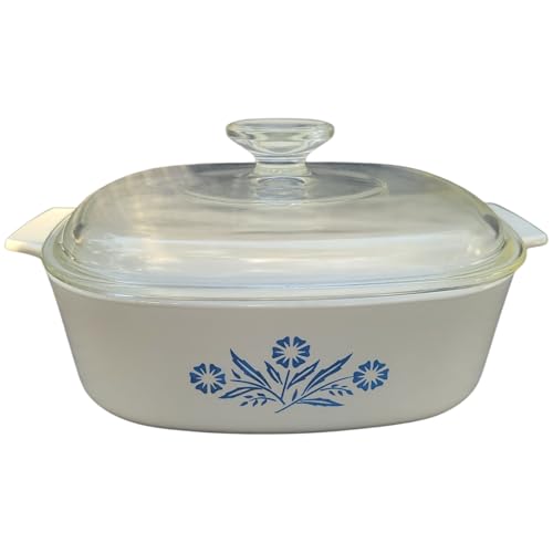Corning Ware Blue Cornflower A-2-B Dish with Pyrex A-9-C