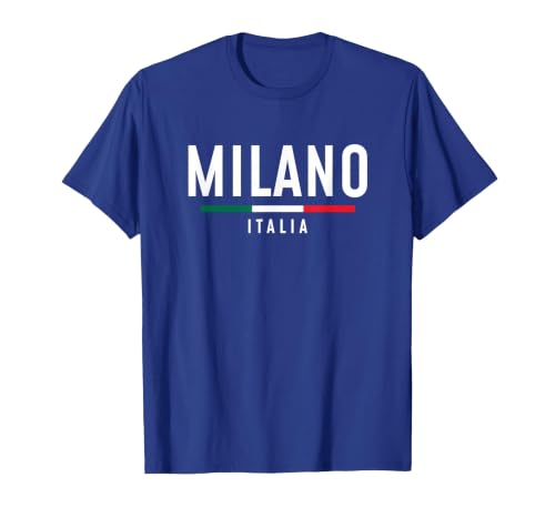 Vintage Milano Italia Retro Throwback Mens Womens Souvenir T-Shirt, Men, Royal Blue, Medium