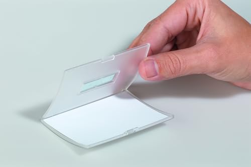 Durable Namensschild Click Fold, mit Kombiklemme, 54 x 90 mm, 70% recycl. PP, 25 Stück, 821419