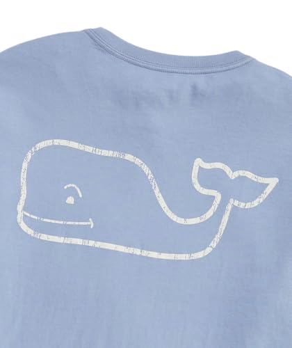 vineyard vines Men's Vintage Whale Long-Sleeve Pocket Tee, Summer Evening3