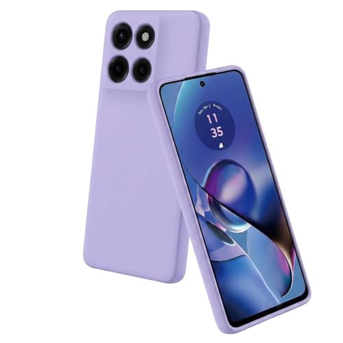 Image of Back Cover for Motorola Edge 60 Stylus 5G | Full Camera Protection | Premium Liquid Silicon Case | Flexible Bumper Case for Motorola Edge 60 Stylus 5G (Purple)