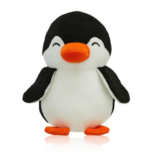 Image of Penguin Soft Toy - Black | Super-Soft Plush Stuffed Animal for Girls Kids | Soft Stuff Toy for Kids | Ideal for Birthday Gift - 20 CM | Cute-Design & Washable