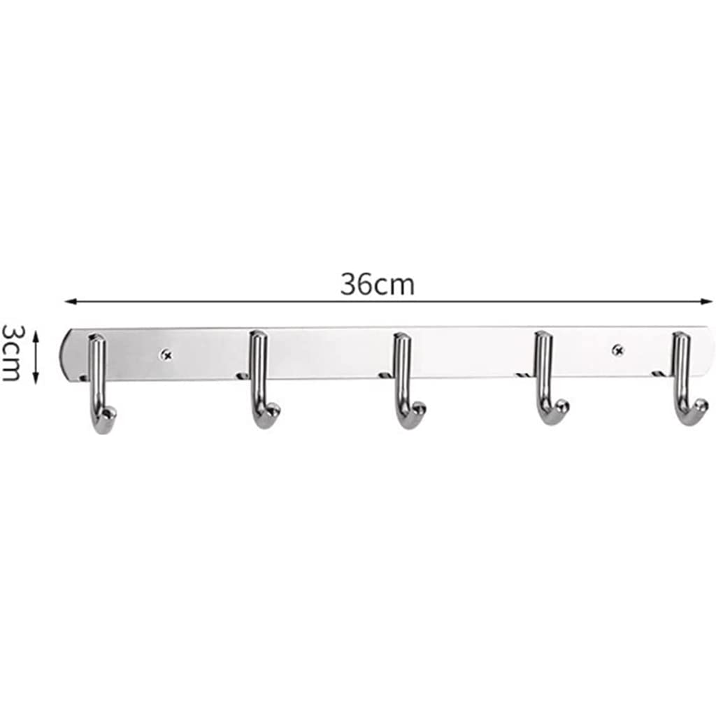 Gancho Perchero de Acero Inoxidable Duradero Colgador de Pared Resistente para baño Cocina Puerta Gancho Trasero Pilones