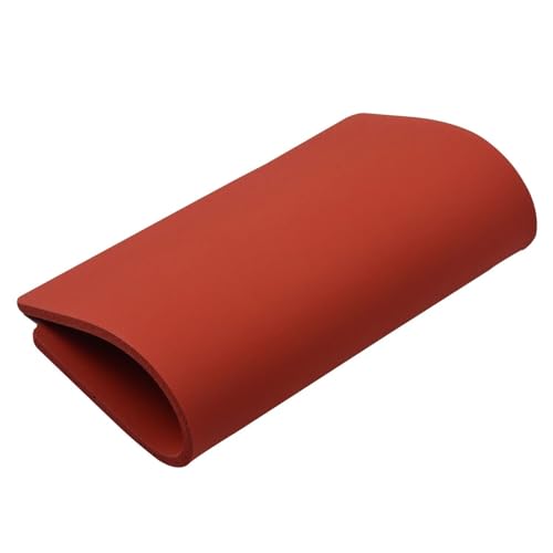 Esponja de silicio resistente al calor, Alfombrilla de espuma silicona autoadhesiva roja 1 mm a 5 grosor, varios tamaños, unidad(250x250x2mm)