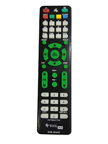 Image of Universal TCCL Set Top Box Remote.