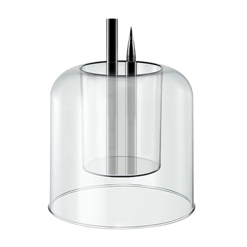 Samuliy Organizador de maquillaje para mostrador, caja de almacenamiento de lápiz labial, soporte transparente para brochas de maquillaje, organizador de maquillaje, soporte para lápices de cejas,