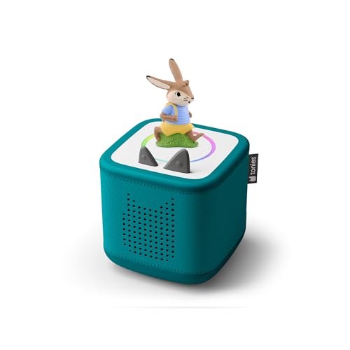 tonies Toniebox 2 Bundle Incl. Die Neue Häschenschule - Ostern, Meeresgrün, Audioplayer für Hörbücher, Lieder, Einschlafen und Tonieplay für Kinder