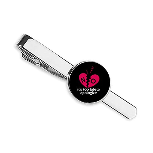Inglés Clásico Emocional Letras Disculparse Corbata Corbata Clip Bar Regalo Hombre de Negocios