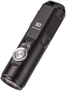 (Upgraded) RovyVon Aurora 650 Lumens Super Bright Outdoor EDC Mini Keychain Rechargeable LED Flashlight, Hard Anodizing Aluminium Alloy Built-in Li-ion Battery,Waterproof IPX5, A3(Grey)