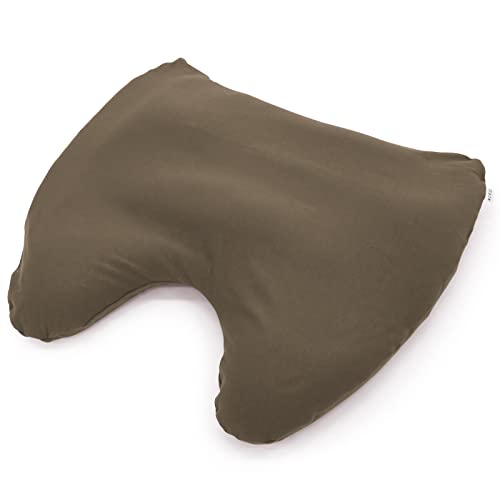 MOGU(モグ) 枕カバー ブラウン 茶 肩が軽くなるまくらカバー付 (全長約60㎝) ビーズクッション 専用カバー
