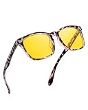 FIMILU Polarized Night Vision Glasses for Men Women, Trendy Yellow Lens Glasses for...
