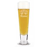 Material: Klarglas Leonardo Pilsglas mit gratis Gravur des Namens - Pilsstange - 300 ml