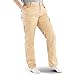 Produktbild POLIER® Basic Arbeitshose Damen Cargohose Damen | Stretch-Bund [Modern] wasserabweisend | Outdoor-Hose Arbeitskleidung | Wanderhose Trekkinghose Gartenhose | L, beige