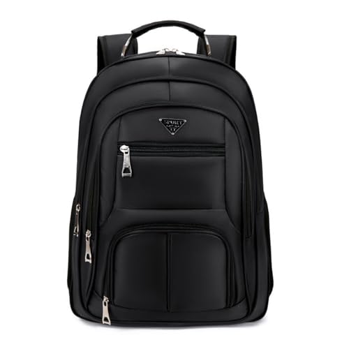 Sac à dos multifonctionnel noir de grande capacité avec compartiments - 6