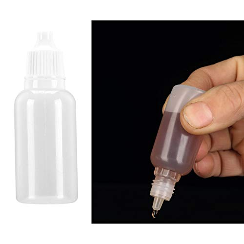 Frasco líquido para olhos Healifty 25 peças 20 ml vazio com conta-gotas para líquido para maquiagem