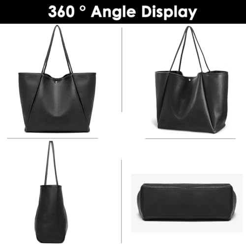 Image of PALAY Tote Bag for Woman Soft Lighweight Puffy Travel Handbag 15.6 inches Laptop Quilted Shoulder Hand Bags for Women