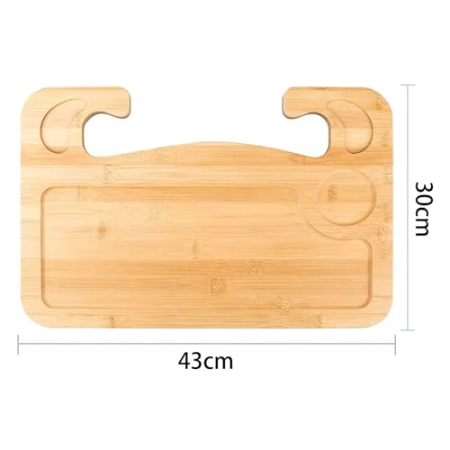 Quitoka 竹製車ハンドルテーブル