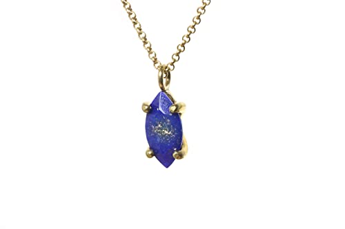 Collier AnEmone Lapis Lazuli : fini les bijoux fragiles avec ce pendentif marquise