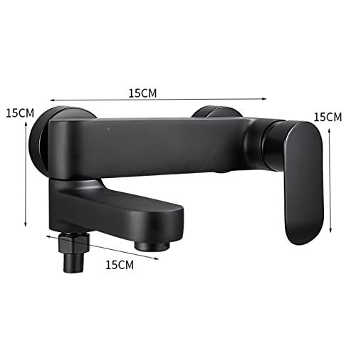 Système de douche en or brossé avec mitigeur de bain-douche à bec pivotant 360