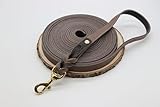 Equimour Schleppleine – konfigurierbare Hundeleine aus Fettleder | Handgefertigt in Deutschland | In Wunschlänge & Farbe | Robuste Lederleine für Hunde | Training, Mantrailing & Spaziergänge