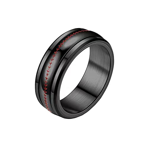 Image of PAMTIER Unisex Spinner Unique NBA Basketball Ring | Stainless Steel, Outdoor Sport Band, Charming Jewelry