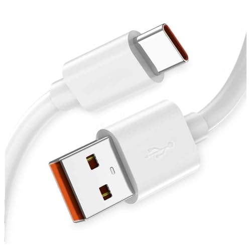 Turbo Charge 120W Cable for Xiaomi, Fast Charging USB Cable 6A for Xiaomi 65W Max, USB C 120W Mi Turbo, Android Auto. USB C Cable 67W 6A Hyper Charge for Mi 11 Ultra, Xiaomi/Redmi Poco, Black Shark