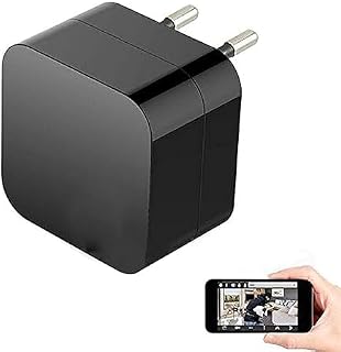 Asleesha WiFi Full HD Wireless WiFi Charger Camera Night Vision, Motion Detection Secret Camera for Home Room Office Surve Price In India