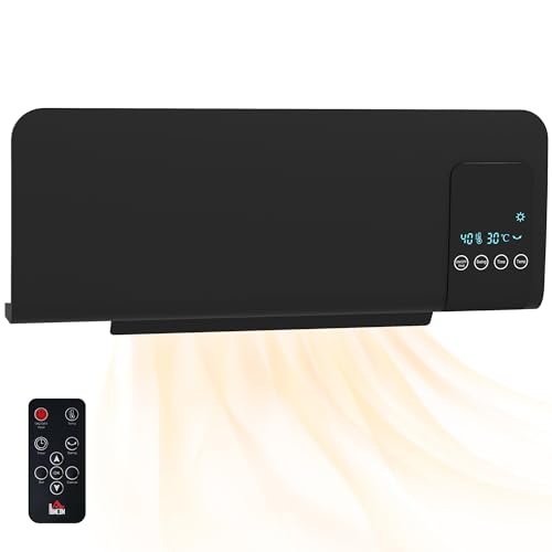 HOMCOM Calefactor Eléctrico de Pared 1000W