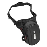 LS2 SHIELD 2.5 Borsa da Gamba, Marsupio Tattico Nero per Moto, Borsa Drop Leg con Scomparti Multipli (BLACK)