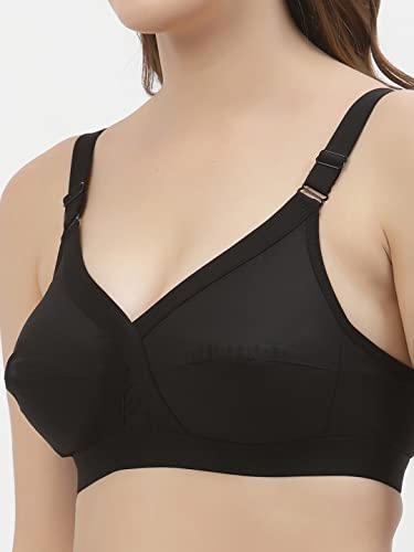 Image of Floret Women's Pure Cotton-Fabric Non Padded & Non-Wired Cut & Sew /Full Coverage Bra