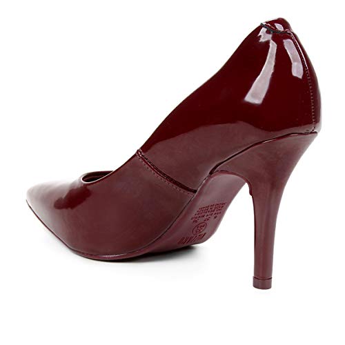 Scarpin Vizzano Verniz Salto Alto Feminino - Vinho - 35