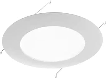 Four Bros 6 inch Recessed Ceiling Shower Trim with Frosted Albalite Lens Light Cover White