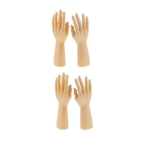 perfk 2 Paire Mannequin Main Forme De Doigt Bijoux Présentoir pour La Chaîne Bracelet Bracelet Anneau Montres Gants