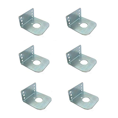 TECHDELIVERS® Mounting bracket L-Clamp (6Pcs for Center Shaft Motor)