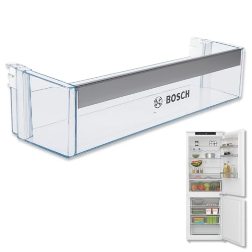 Estante Botellero Frigorífico compatible con Bosch, Botellero inferior para la nevera, código original 00744473, 11023872 compatible con 00705901, Dimensiones 442 mm x 124,9 mm x 100 mm
