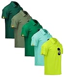 ZITY 5 Pack Mens Polo Shirt Short Sleeve...