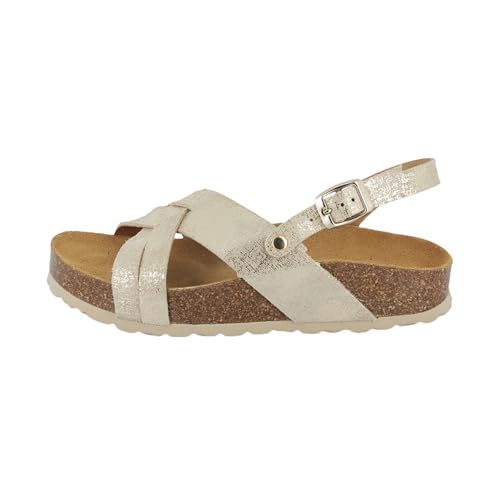 LES TROPEZIENNES PAR M. BELARBI Kelonia, Zapatos detente Sandalia y Desnudos Mujer, Dorado, 37 EU