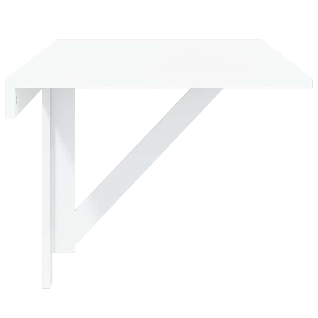 vidaXL Mesa de Pared Plegable contrachapada Blanco Brillo 100x60x56 cm