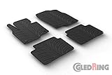 Individuelle Passform Gledring Satz Gummimatten Mazda CX-5 6/2017- (T Profil 4-teilig + Montage-clips)